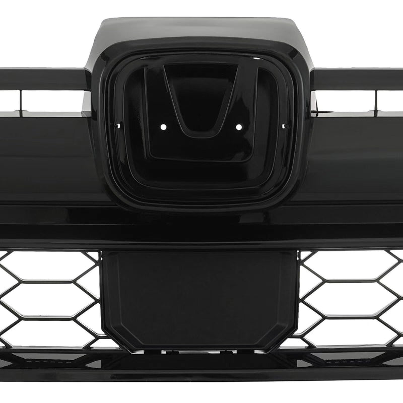 BUFEETERS  15PCS Front Grille Molding Fog Light Strip Trim Bezel Fit For 2020-2022 Honda CRV,Honeycomb Style,Black