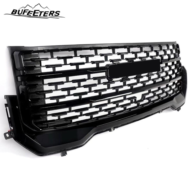 BUFEETERS  Front Bumper Upper Grille Fit For GMC Acadia SLT 2020 2021 2022 2023,Denali Style,Gloss Black