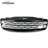 BUFEETERS Front Grille Mesh Grill Vent Trim Fit For 2017 2018 2019 2020 Land Rover Discovery L462,Mesh Style,Black&Silver