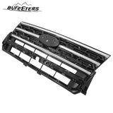 BUFEETERS Front Bumper Upper Grille Fit For 2018 2019 Ford Explorer,Factory Style,Chrome&Black
