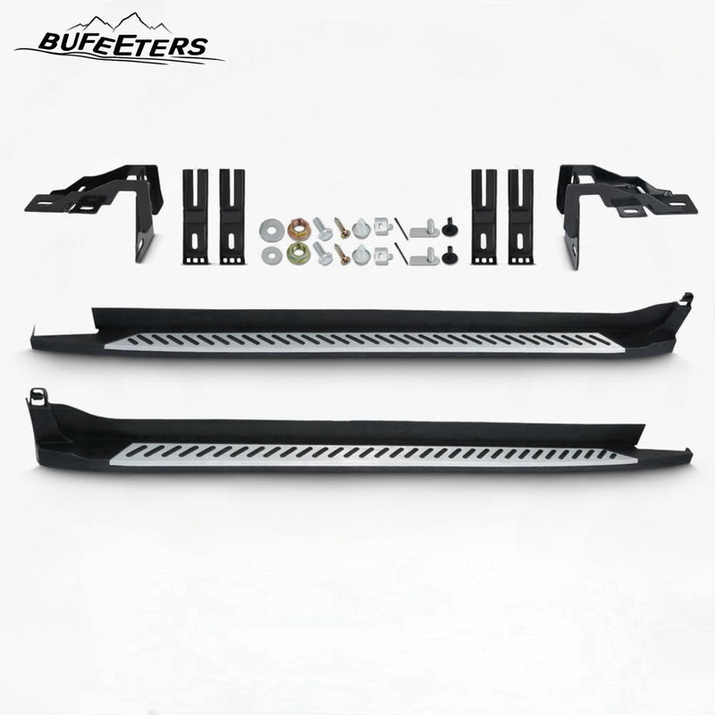BUFEETERS Side Step Running Board Nerf Bar Fit For 2014 2015 2016 2017 2018 BMW X5 F15,OE Style,Black&Silver