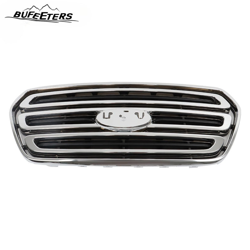 BUFEETERS Front Bumper Grille Fit For 2015 2016 2017 2018 2019 Ford Transit 150 250 350,Horizontal Billet Style,Chrome&Black