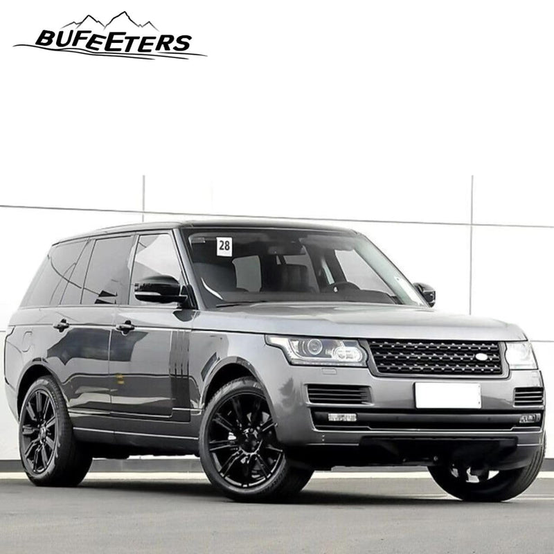 BUFEETERS  Front Grille Mesh Side Vent Body Trim Fit For 2014 2015 2016 2017 Land Rover Range Rover,Mesh Style,Gloss Black