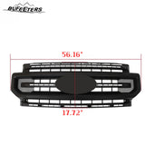 BUFEETERS Front Bumper Upper Grille Fit For 2020 2021 2022 F-250 F-350 Super Duty,Platinum Style,Matte Black