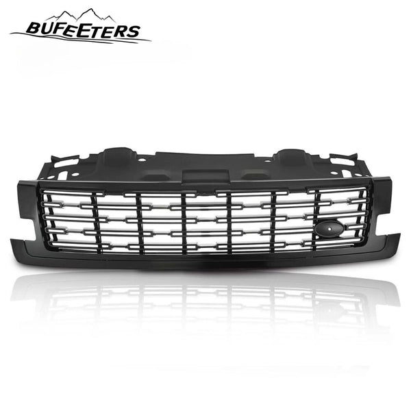 BUFEETERS Front Bumper Upper Grille Fit For 2023 2024 Land Rover Range Rover L405,Mesh Style,Gloss Black