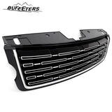 BUFEETERS  Front Bumper Upper Grille Fit For 2013 2014 2015 2016 2017 Land Rover Range Rover,2023 Style,Black&Silver