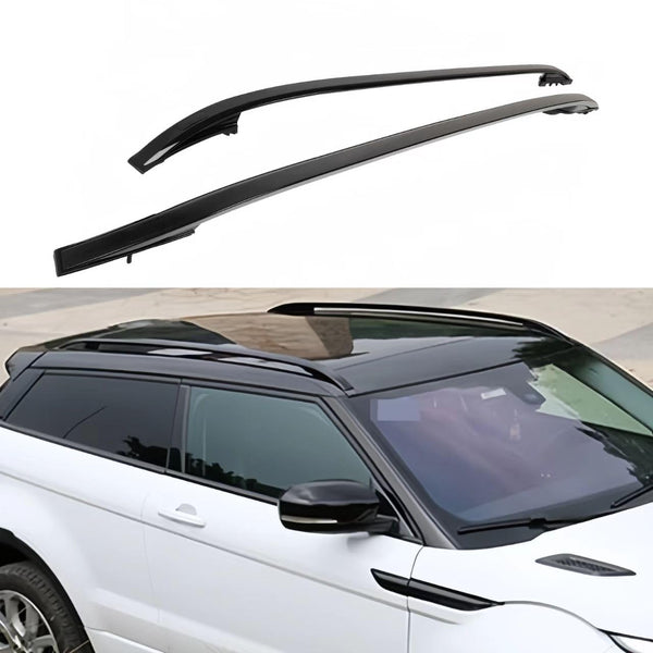 BUFEETERS   Roof Rack Side Rail Fit For 2012 2013 2014 2015 2016 2017 2018 2019 2020 Land Rover Range Rover Evoque,Black