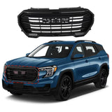 BUFEETERS  Front Bumper Upper Grille Grill Fit For 2022 2023 GMC Terrain,Denali Style,Gloss Black