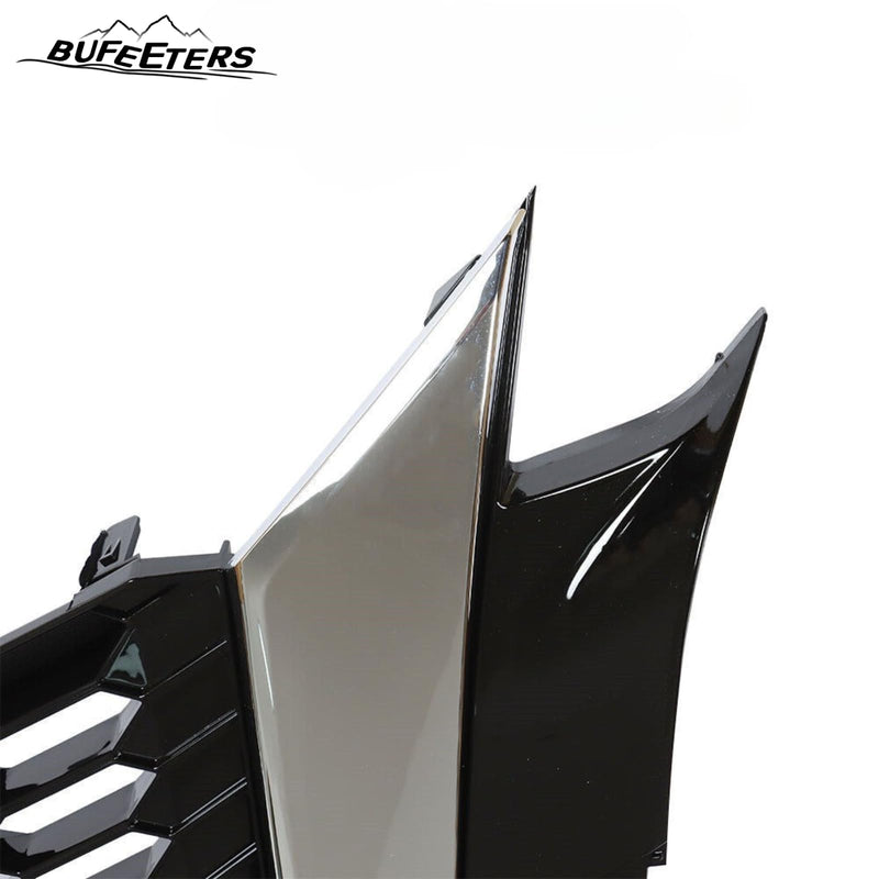 BUFEETERS  New Front Bumper Upper Grille Assembly Fit For 2019 2020 2021 Nissan Altima,Honeycomb Style,Chrome&Black