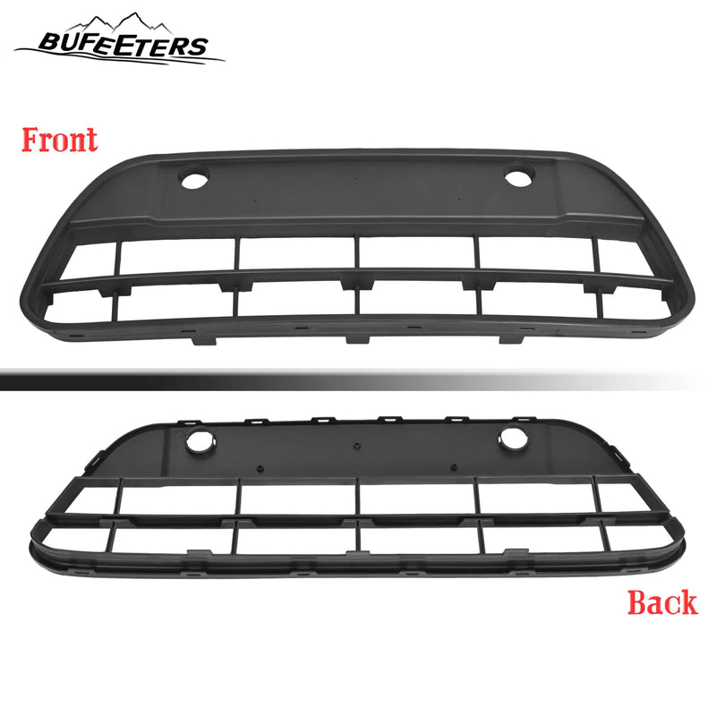 BUFEETERS Front Bumper Lower Grille Fit For 2010 2011 2013 Ford Transit Connect,Horizontal Billet Style,Black