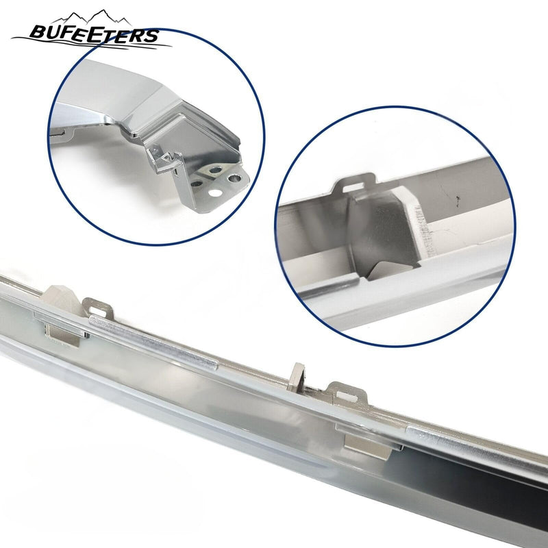 BUFEETERS   Front Grille Lower Molding Trim Fit For 2016 2017 2018 2019 Lexus RX350 RX450h,Factory Style,Matte Nickel Chrome