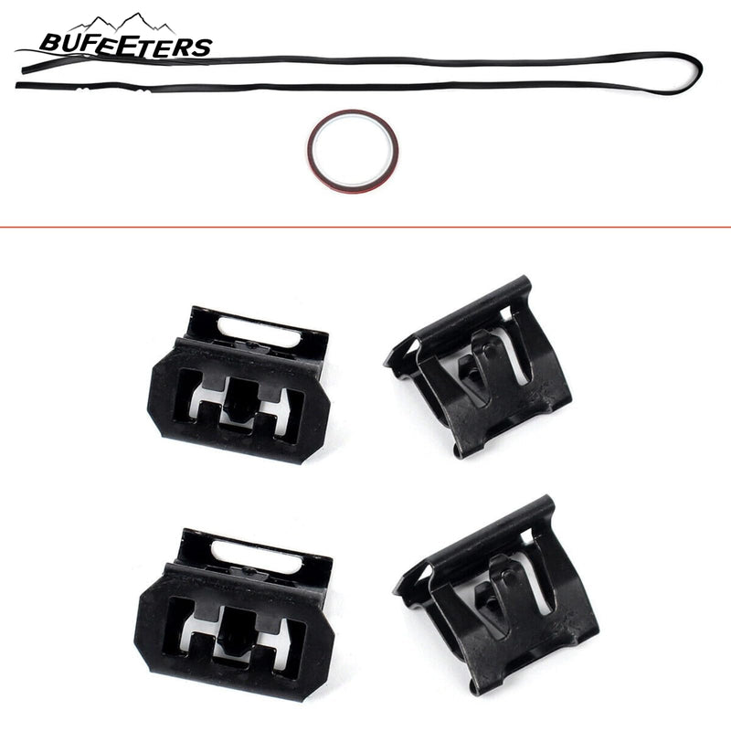 BUFEETERS  Front Bumper Upper Grille Grill & Hood Bulge Fit For 2014 2015 2016 2017 2018 2019 2020 Toyota Tundra,Honeycomb Style,Gloss Black&Gary