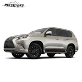 BUFEETERS Front Upper Lower Grille Luxury Grill Fit For 2014 2015 2016 2017 2018 2019 2020 2021 2022 LEXUS GX460,Factory Style,Chrome&Gray