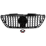 BUFEETERS  Front Bumper Upper Grille Fit For Mercedes Benz Sprinter W907 W910 2018 2019 2020 2021 2022 2023,GT Style,Chrome&Black