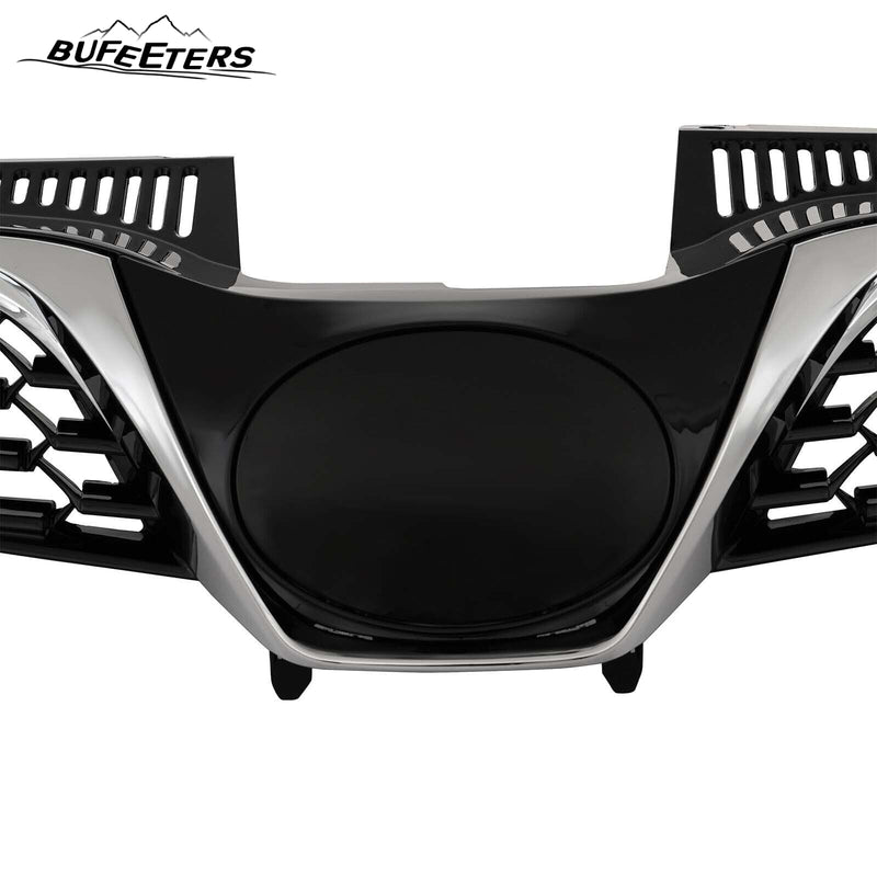 BUFEETERS Front Bumper Grille Model Mesh Grill Trim Fit For 2018 2019 2020 Toyota Sienna,Mesh Style,Chrome&Black
