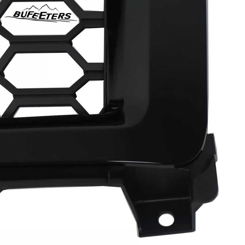 BUFEETERS Front Bumper Upper Grille Fit For 2014 2015 Chevy Silverado 1500,Honeycomb Style,Gloss Black