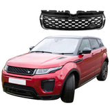 BUFEETERS Front Bumper Upper Grille Fit For 2012 2013 2014 2015 2016 2017 2018 2019 Range Rover Evoque,Gloss Black