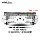 BUFEETERS Front Bumper Upper Grille Fit For 2017 2018 2019 F-250 F-350 F-450 F-550 Super Duty,Platinum Style,Oxford White&Matte Black