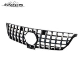BUFEETERS  Front Bumper Upper Grille W/o Camera Hole Fit For 2012 2013 2014 2015 Benz W166 ML350 400 550 AMG,GT Style,Chrome&Black
