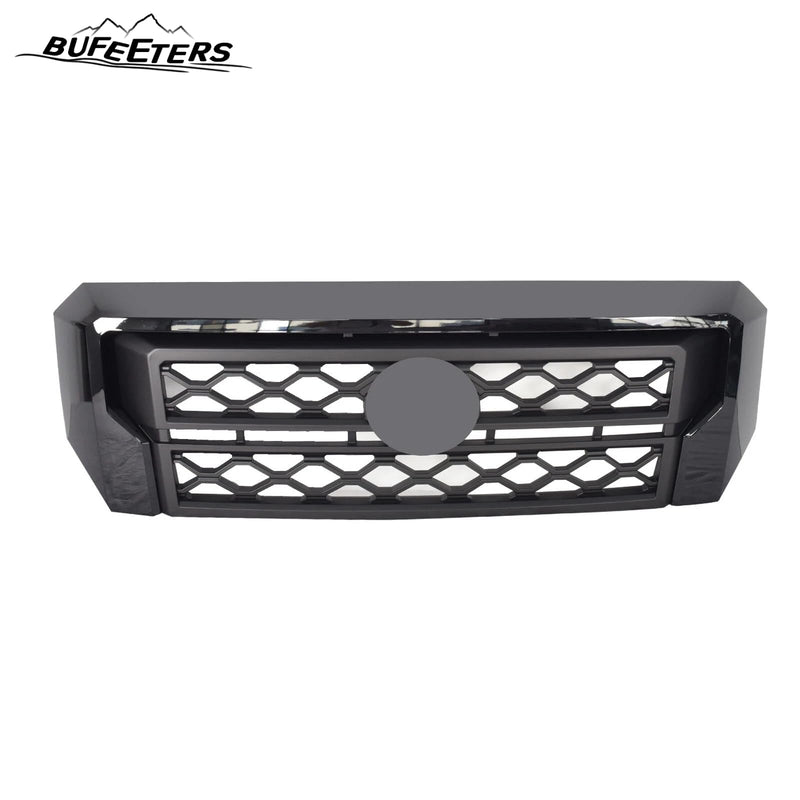 BUFEETERS Front Bumper Upper Grille Fit For 2022 2023 2024 Nissan Frontier,Factory Style,Black
