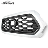 BUFEETERS   Front Bumper Grille Fit For 2016 2017 2018 2019 2020 2021 2022 2023 Toyota Tacoma TRD,Honeycomb 2021 TRD Look Style,040 Super White&Gray