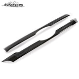 BUFEETERS 2PCS Front Upper&Center Grille Set Fit For 2011 2012 2013 2014 Ford Edge,Factory Style,Gloss Black