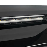 BUFEETERS Front Hood Bulge Molding With Light  Fit For 2014 2015 2016 2017 2018 2019 2020 2021 Toyota Tundra,Gloss Black
