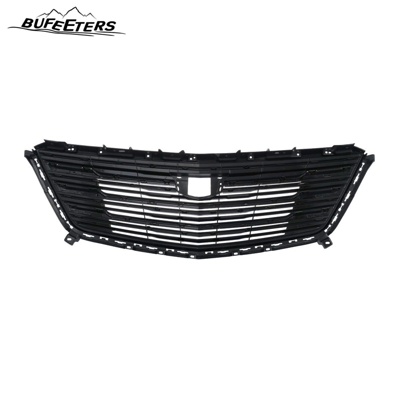 BUFEETERS   Front Bumper Upper Grille Fit For 2016 2017 2018 2019 2020 Cadillac XT5,Horizontal Billet Style,Gloss Black