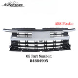 BUFEETERS Front Bumper Upper Grille Fit For 2022 2023 2024 Chevy Silverado 1500,Horizontal Billet Style,Chrome&Black