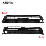 BUFEETERS Front Upper and Lower Grille w/O Camera Hole Fit For 2017 2018 2019 Toyota Highlander,Factory Style,Gloss Black