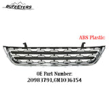 BUFEETERS  Front Bumper Lower Grille Fit For 2013 2014 2015 2016 2017 Chevy Chevrolet Traverse,Honeycomb Style,Chrome&Black