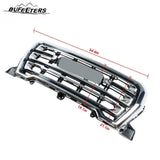 BUFEETERS Front Bumper Upper Chrome Grille Fit For 2019 2020 2021 GMC Sierra 1500 SLT,Factory Style