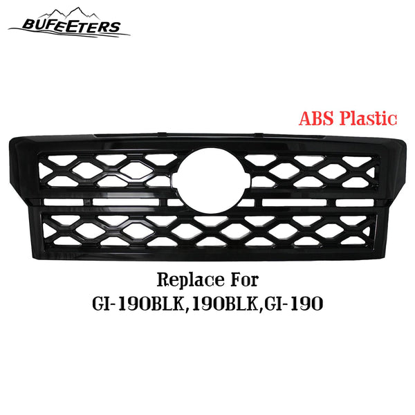BUFEETERS Front Bumper Upper Snap On Grille Overlay Grill Covers Fit For 2022 2023 2024 Nissan Frontier,Factory Style,Gloss Black