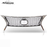 BUFEETERS 2PCS Front Upper Lower Grille Fit For 2013 2014 2015 Lexus RX350 F-Sport,Factory Style,Chrome&Black
