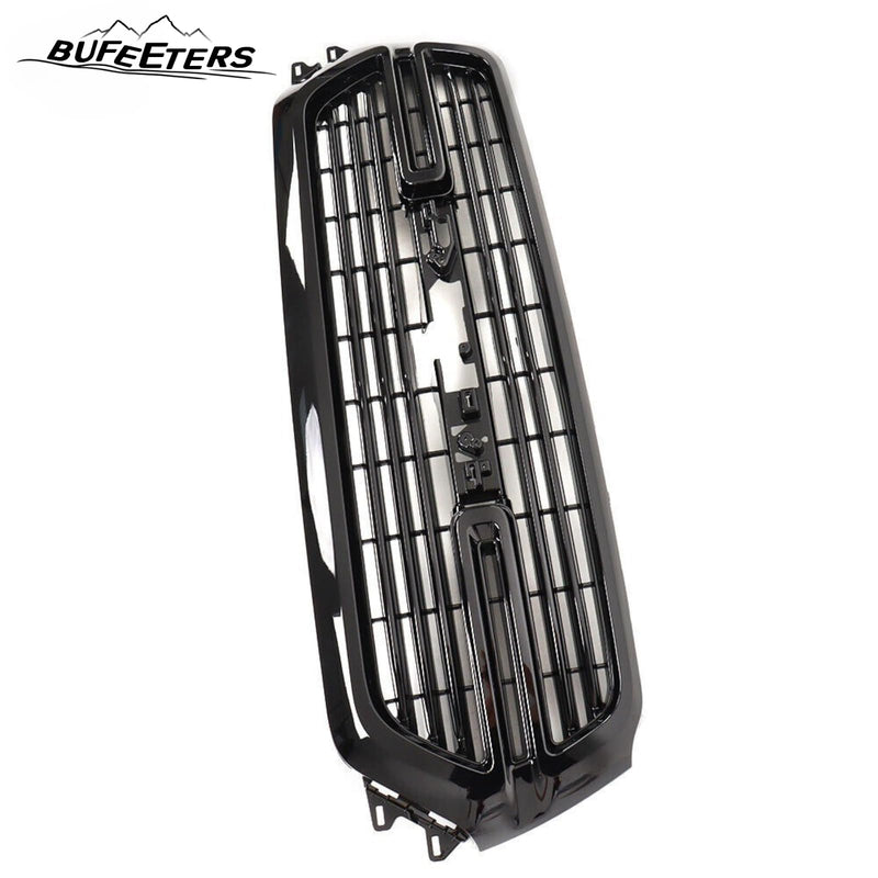 BUFEETERS Front Bumper Upper Grille Fit For 2019 2020 2021 2022 2023 Dodge Ram 1500,Mesh Style,Gloss Black