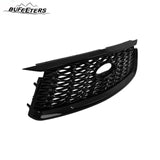 BUFEETERS  Front Bumper Upper Grille Fit For 2022 2023 INFINITI QX60,Mesh Style,Gloss Black