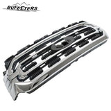 BUFEETERS Front Bumper Upper Grille Fit For 2021 2022 Ford F150 XLT,Horizontal Billet Style,Chrome&Black