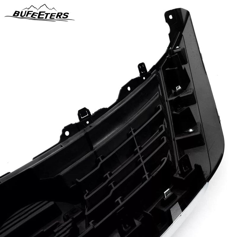 BUFEETERS  Front Bumper Upper Grille Fit For 2016 2017 2018 Nissan Altima Sedan,Mesh Style,Chrome&Black