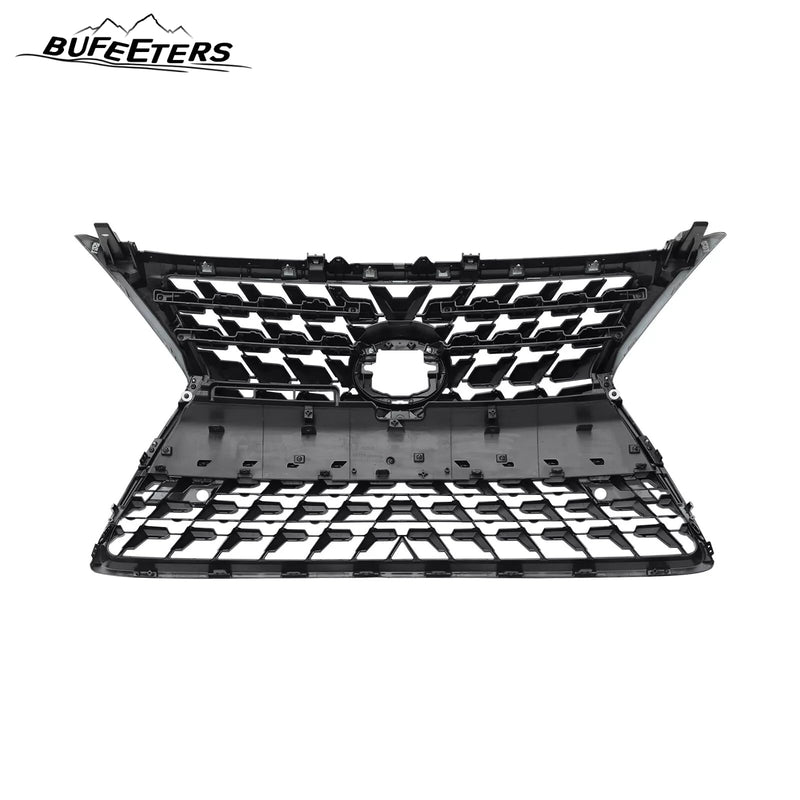 BUFEETERS Front Upper Grille Luxury Grill Fit For 2014 2015 2016 2017 2018 2019 2020 2021 2022 LEXUS GX460,Factory Style,Gloss Black