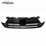 BUFEETERS Front Bumper Upper Grille With Trim Fit For 2021 2022 2023 Honda Odyssey,Factory Style,Gloss Black