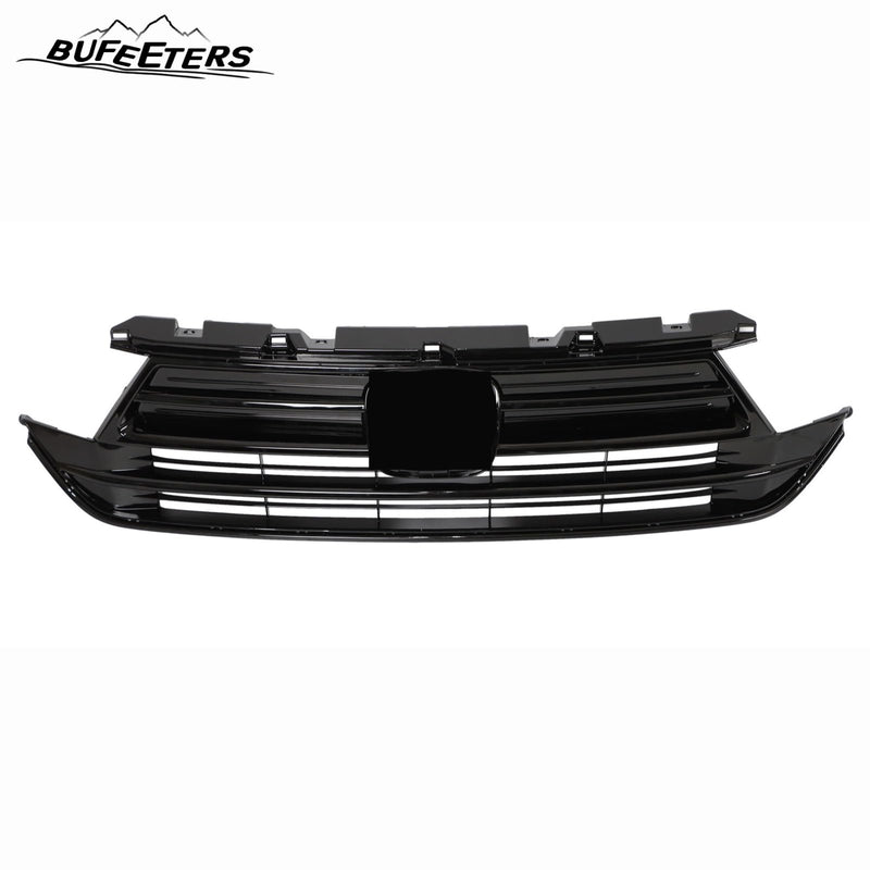 BUFEETERS Front Bumper Upper Grille With Trim Fit For 2021 2022 2023 Honda Odyssey,Factory Style,Gloss Black