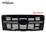BUFEETERS Front Bumper Upper Grille Fit For 2014 2015 Chevy Silverado 1500,Horizontal Billet Style,Gloss Black