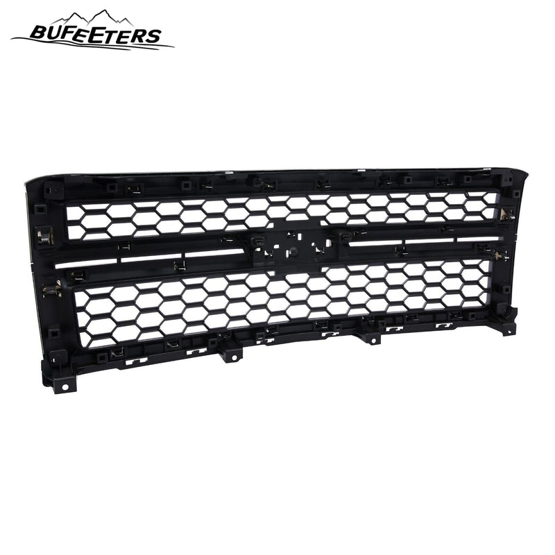 BUFEETERS Front Bumper Upper Grille Fit For 2014 2015 Chevy Silverado 1500,Honeycomb Style,Chrome&Black