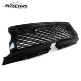 BUFEETERS  Front Grille Pair Air Side Vents Fit For 2006 2007 2008 2009 Range Rover Sport,Honeycomb Style,Gloss Black