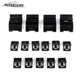 BUFEETERS Front Bumper Upper Grille Fit For 2017 2018 2019 F-250 F-350 F-450 F-550 Super Duty,Platinum Style,Satin Aluminum&Matte Black