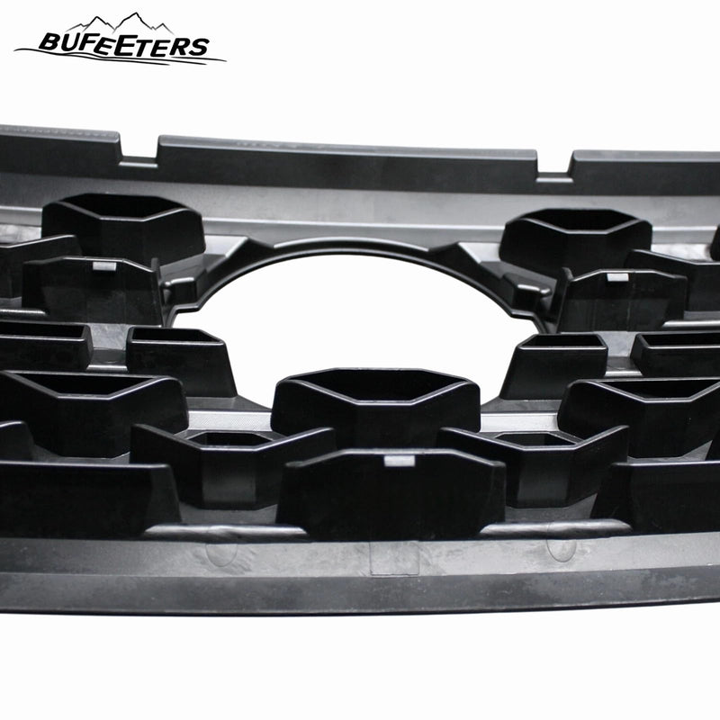 BUFEETERS Front Bumper Upper Snap On Grille Overlay Grill Covers Fit For 2022 2023 2024 Nissan Frontier,Factory Style,Gloss Black