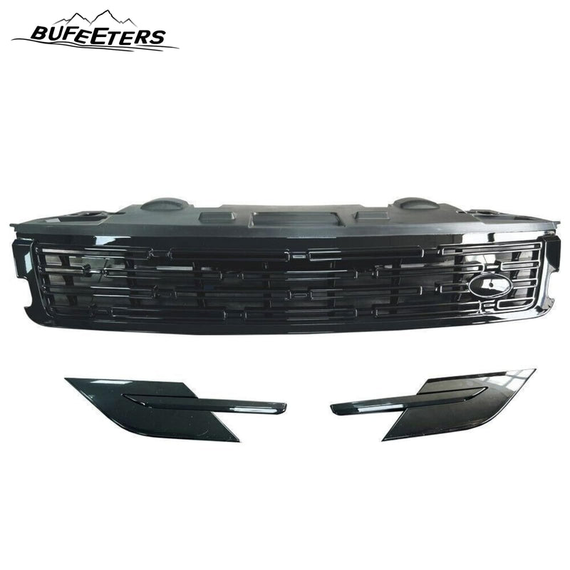 BUFEETERS  Front Upper Grille Side Vent Fit For 2023 2024 Land Rover Range Rover Sport,Mesh Style,All Black