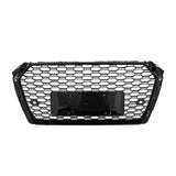 BUFEETERS  Front Bumper Grille Grill Fit For 2017 2018 2019 Audi A4 S4 S-line,RS4 Style,Gloss Black