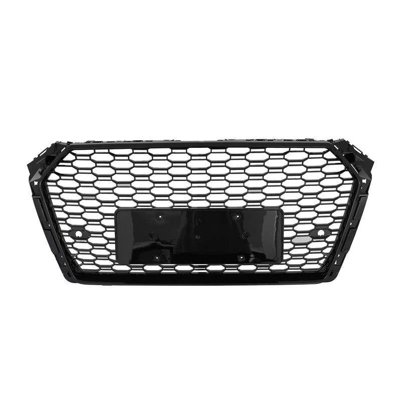 BUFEETERS  Front Bumper Grille Grill Fit For 2017 2018 2019 Audi A4 S4 S-line,RS4 Style,Gloss Black