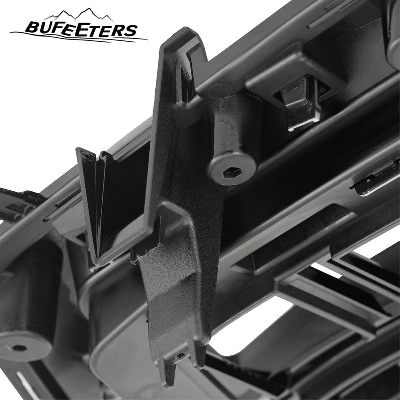 BUFEETERS Front Bumper Upper Grille  Fit For 2021 2022 2023 GMC YUKON SLT XL,Mesh Style.Gloss Black